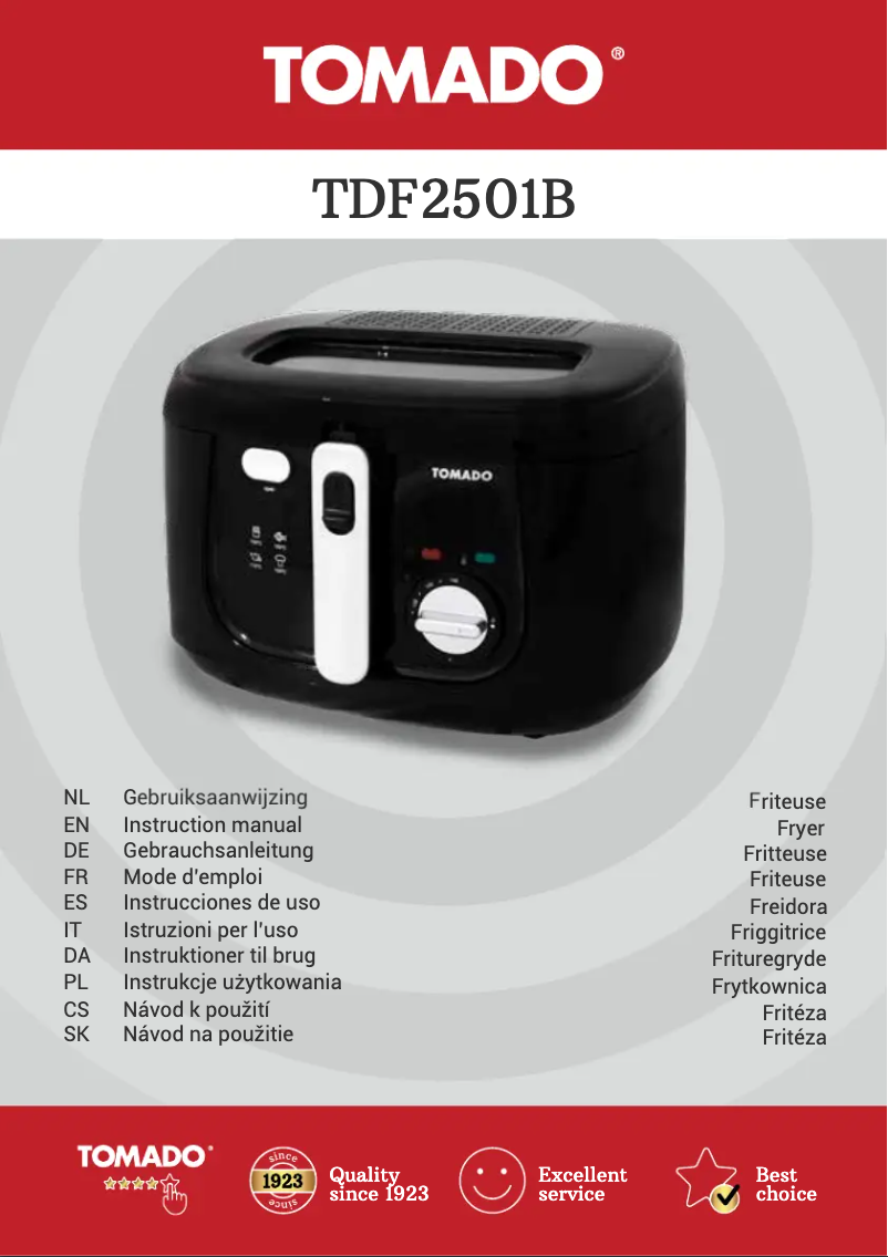 Image de la première page du manuel de l'appareil TDF2501B