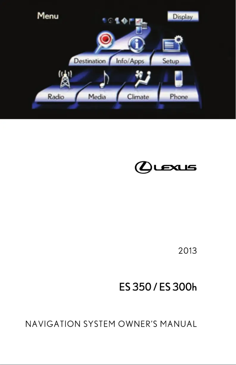 Image de la première page du manuel de l'appareil ES 300h (2013)