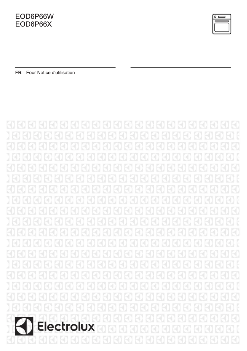 Page 1 de la notice Manuel utilisateur Electrolux EOD6P66X