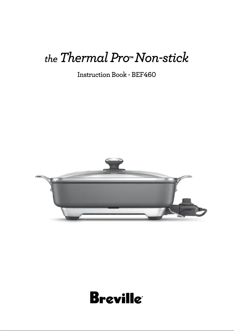 Page 1 de la notice Manuel utilisateur Breville the Thermal Pro Non-Stick BEF460