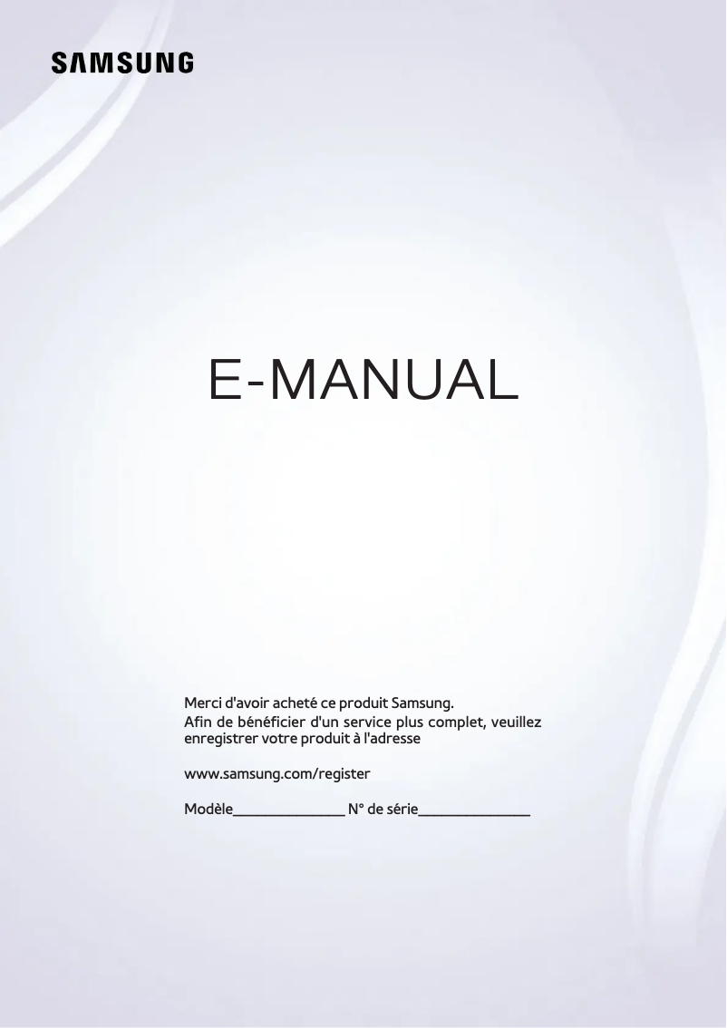Page n°1 - Manuel utilisateur Samsung UE65J6250AK