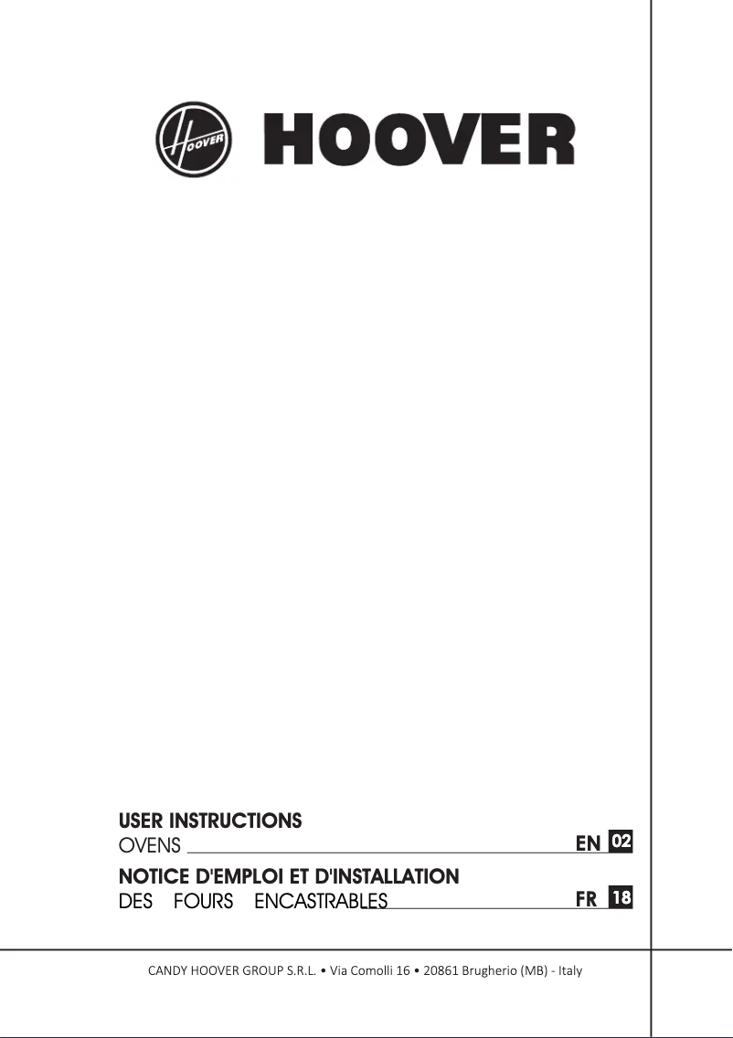 Page n°1 - Manuel utilisateur Hoover HOZ7570IN WIFI/1