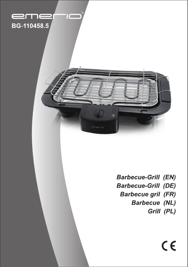Image de la première page du manuel de l'appareil BG-110458