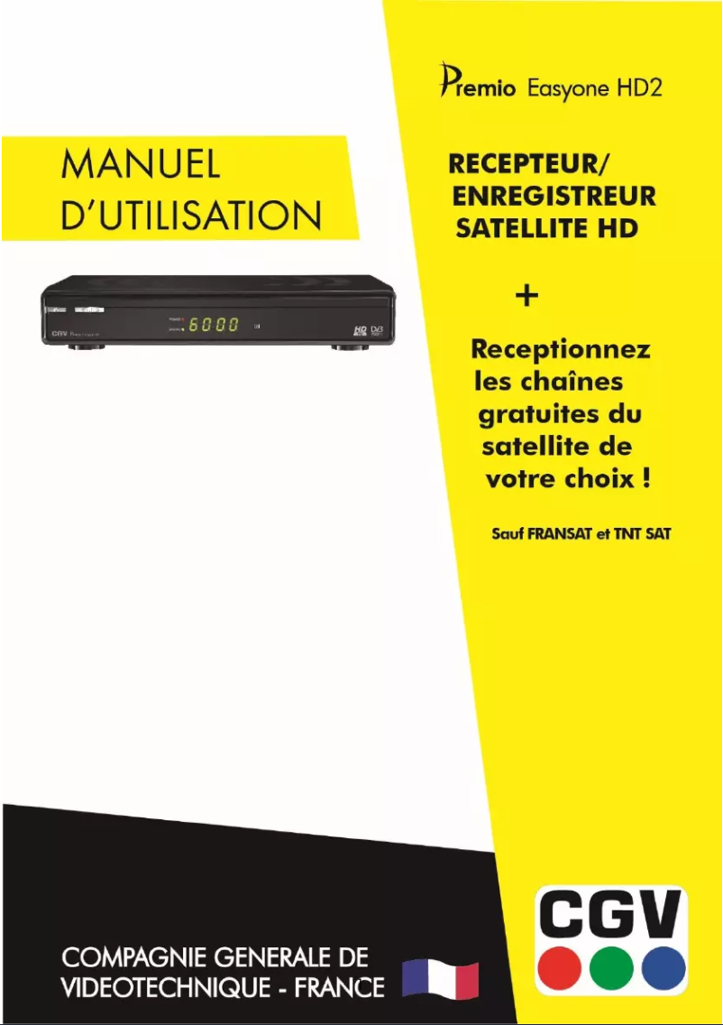 Page n°1 - Manuel utilisateur CGV Premio Easyone HD2