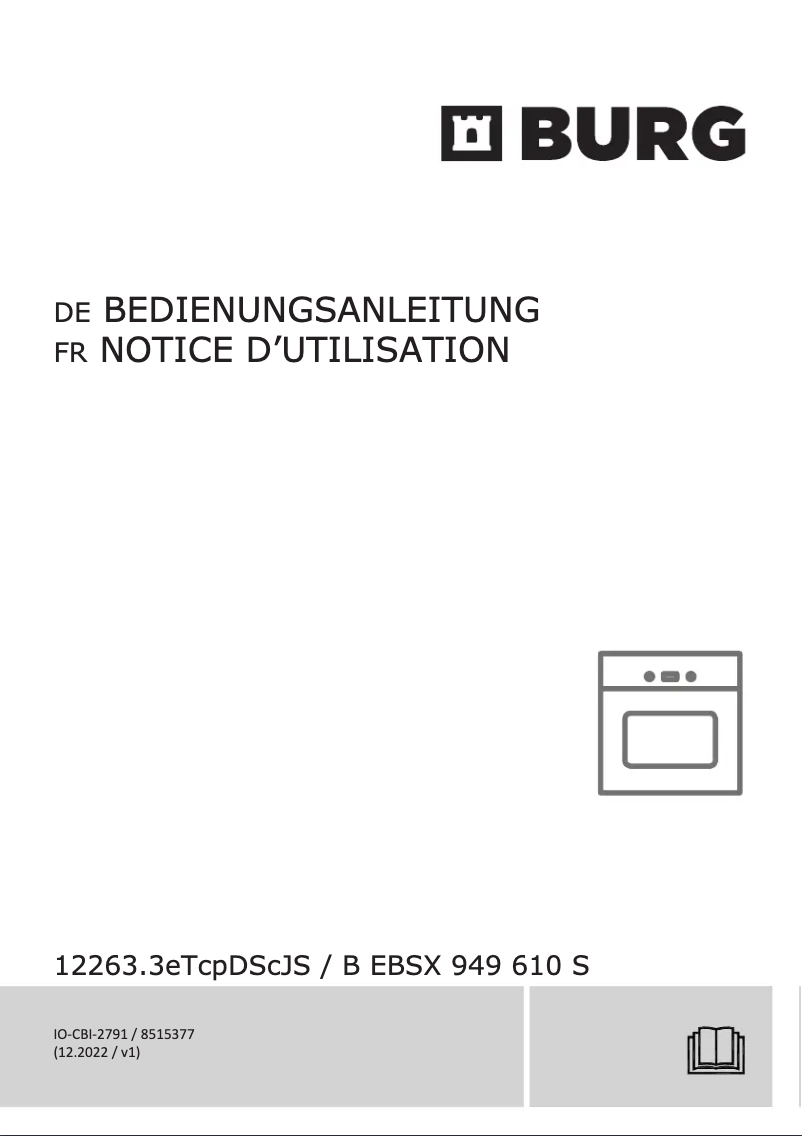 Página 1 del manual Manual de usuario Amica B EBSX 949 610 S