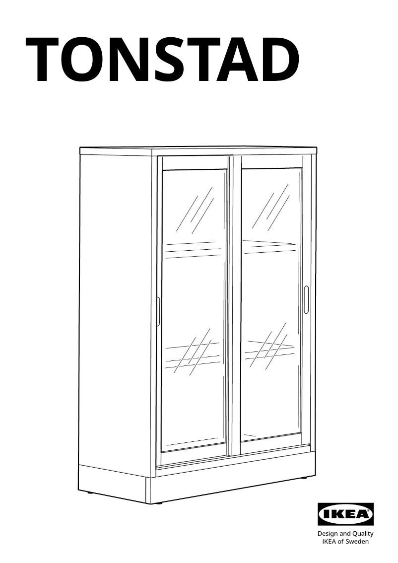 Page 1 de la notice Manuel utilisateur Ikea TONSTAD 504.892.86