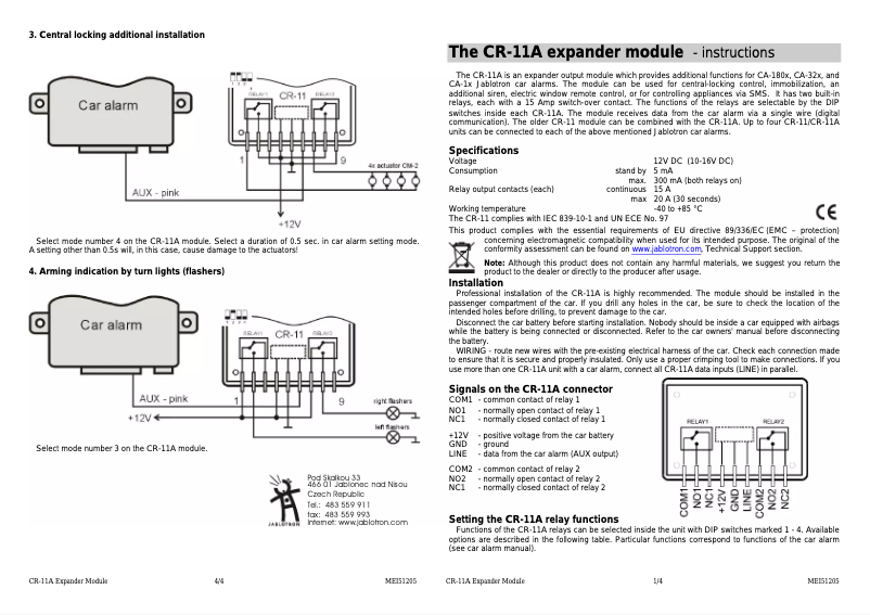 Página 1 del manual Manual de usuario Joblotron CR-11A