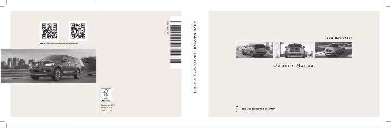 Image de la première page du manuel de l'appareil Navigator (2020)