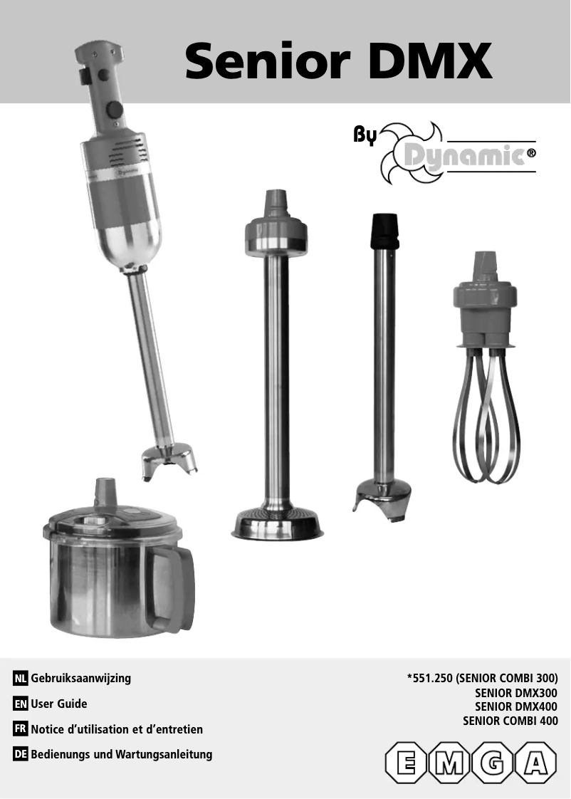 Page n°1 - Manuel utilisateur Dynamic Senior 551250