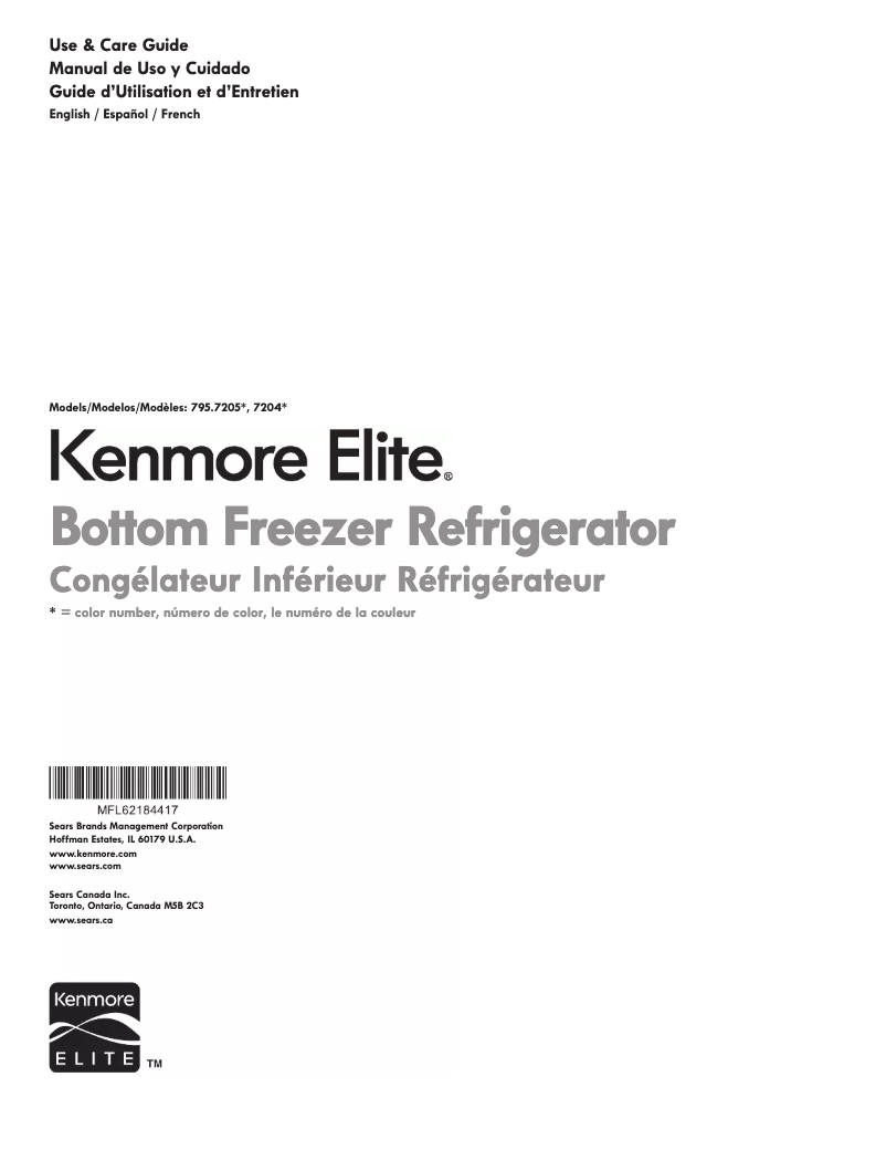 Image de la première page du manuel de l'appareil 72053