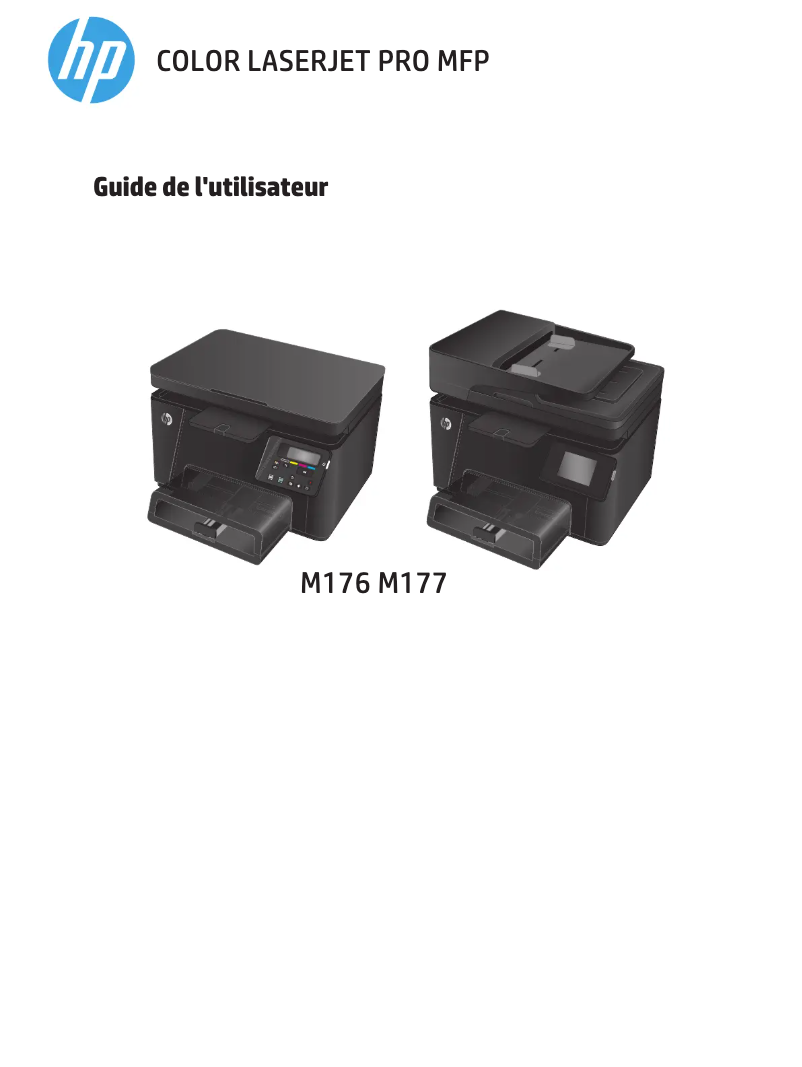 Image de la première page du manuel de l'appareil Color LaserJet PRO MFP M177