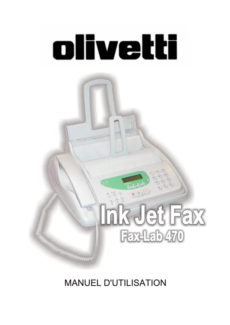 Page n°1 - Manuel utilisateur Olivetti Fax-Lab 470