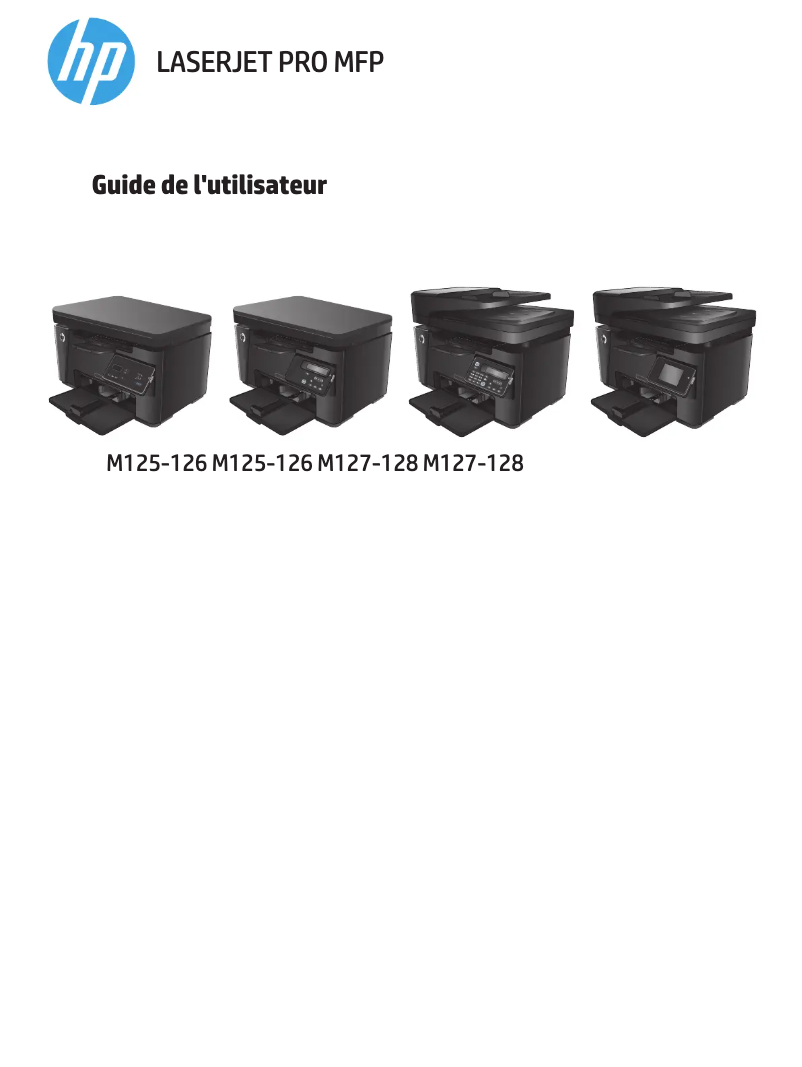 Image de la première page du manuel de l'appareil LaserJet Pro M127