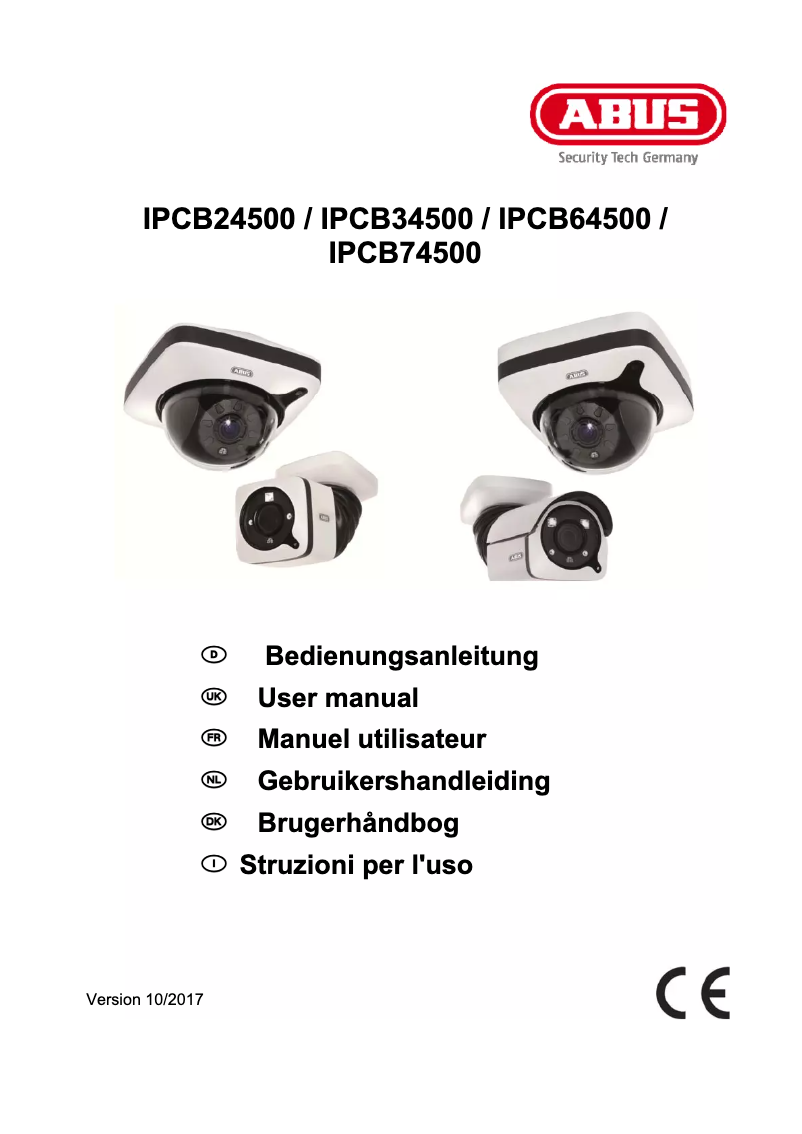 Page 1 de la notice Manuel utilisateur Abus IPCB34500