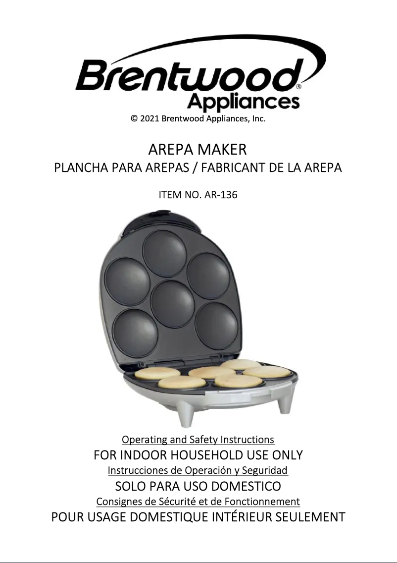 Page n°1 - Manuel utilisateur Brentwood AR-136