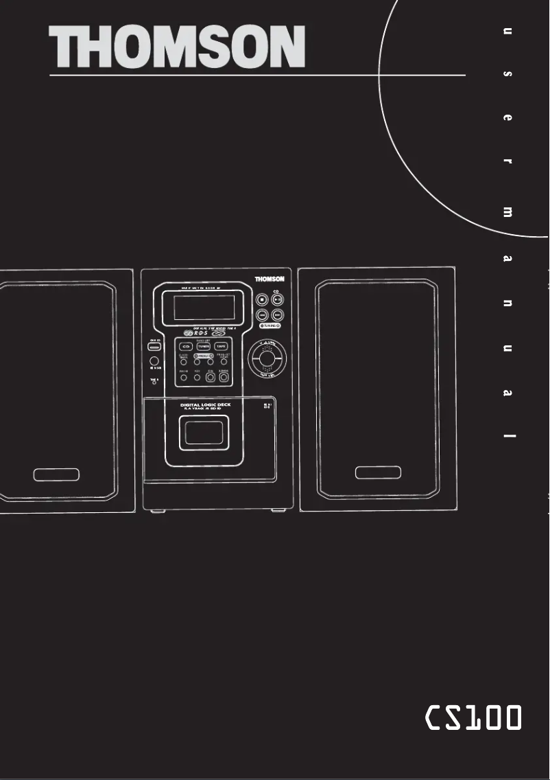 Image de la première page du manuel de l'appareil CS100