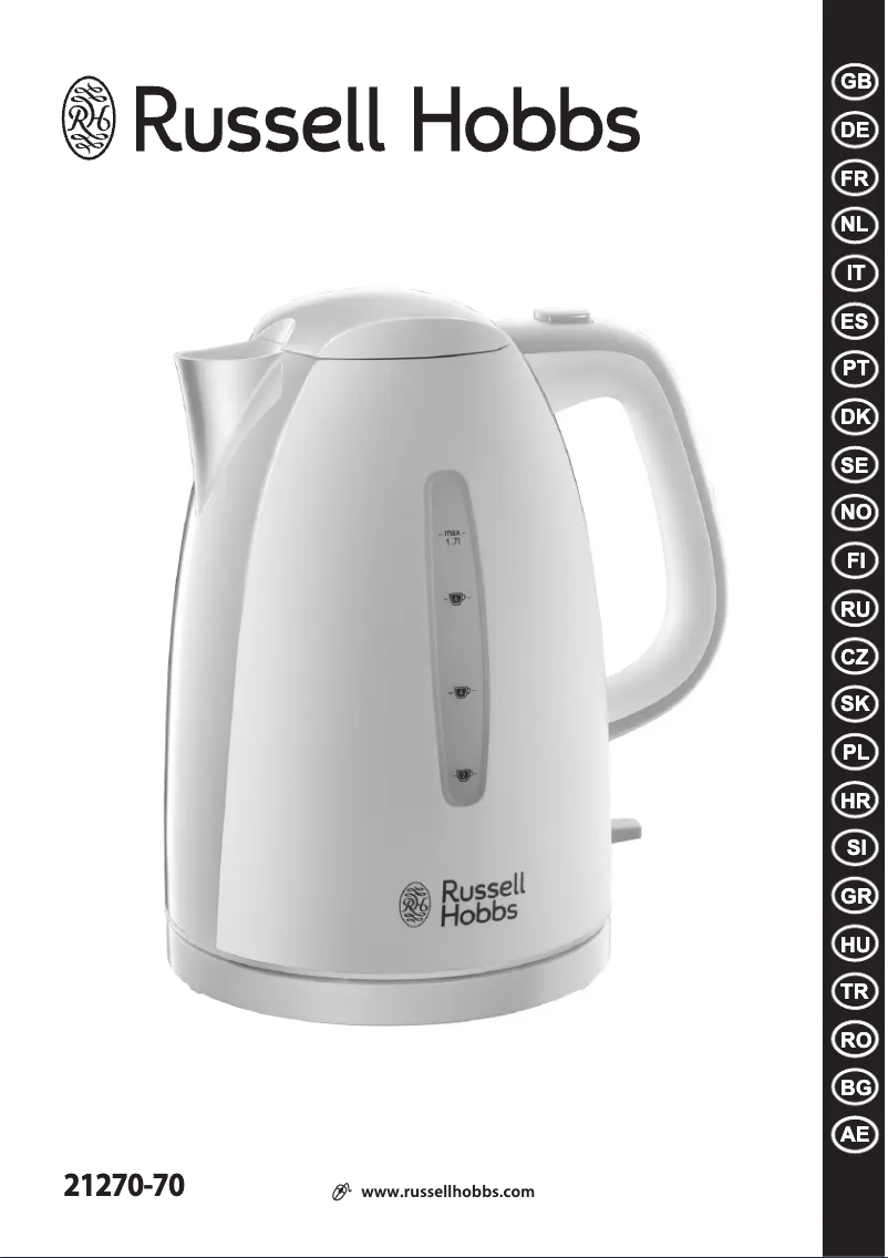 Página 1 del manual Manual de usuario Russell Hobbs Premium 21270-70