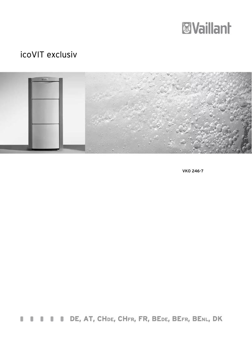 Page 1 de la notice Manuel utilisateur Vaillant icoVIT exclusiv VKO 246-7
