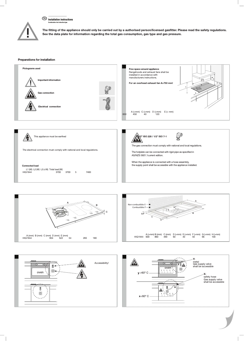 Image de la première page du manuel de l'appareil HIG1944MD