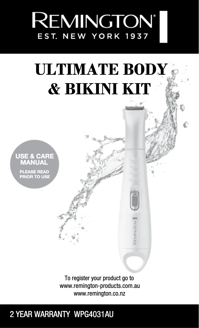 Image de la première page du manuel de l'appareil WPG4031AU