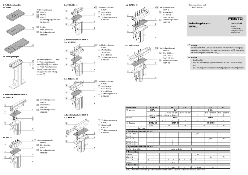 Page n°1 - Manuel utilisateur Festo HMVY-2