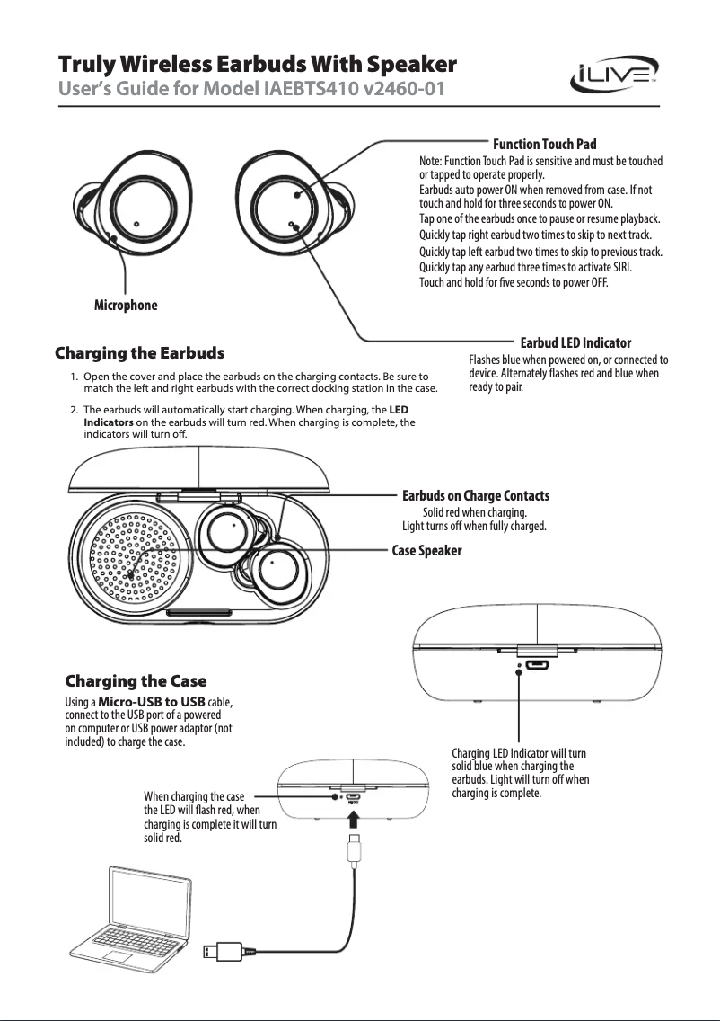 Image de la première page du manuel de l'appareil IAEBTS410