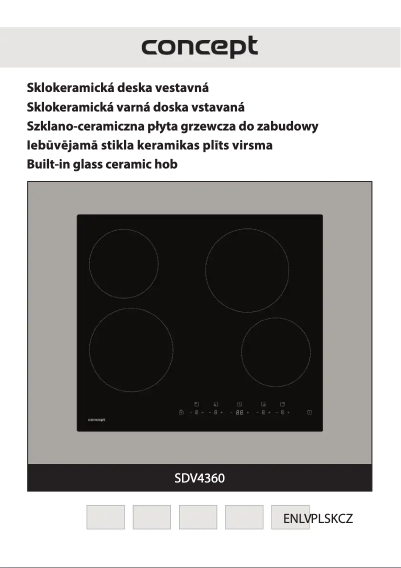 Page 1 de la notice Manuel utilisateur Concept SDV4360