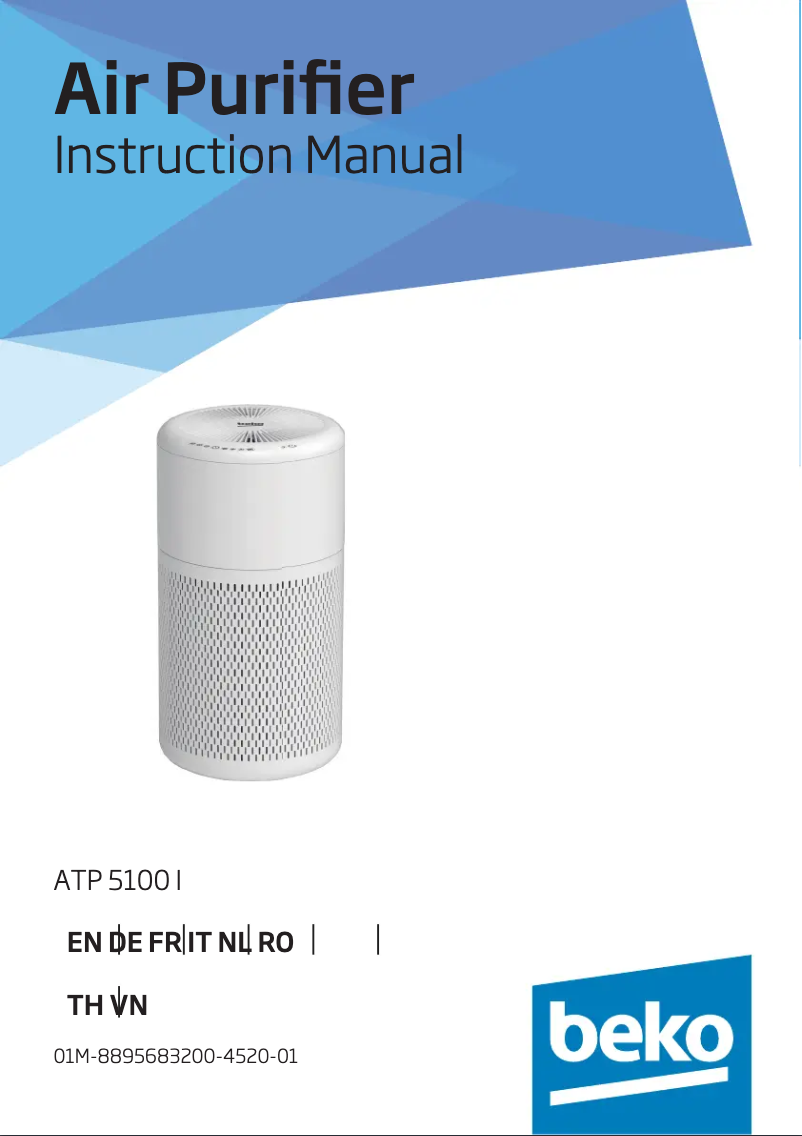 Page 1 de la notice Manuel utilisateur Beko ATP5100I