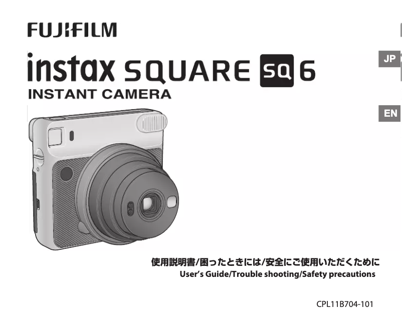 Page n°1 - Manuel utilisateur Fujifilm Instax Square SQ6