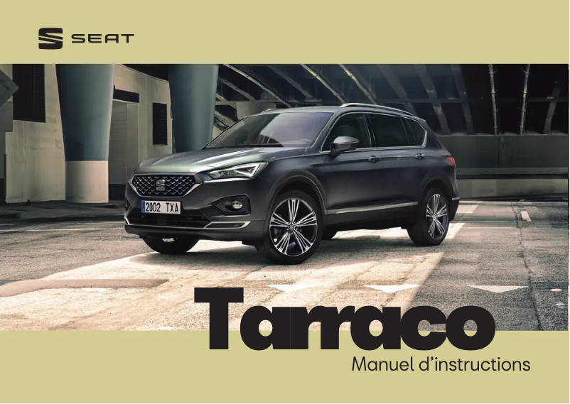 Page 1 de la notice Manuel utilisateur Seat Tarraco (2022)