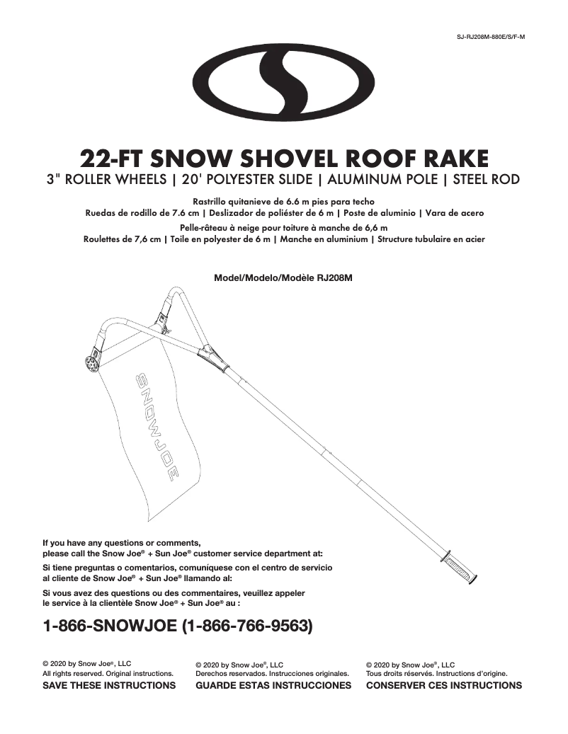 Image de la première page du manuel de l'appareil RJ208M