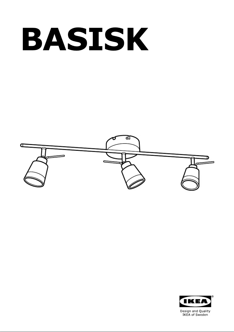 Page 1 de la notice Instructions / montage Ikea BASISK