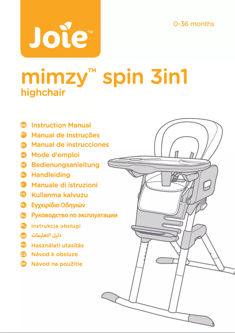 Image de la première page du manuel de l'appareil Mimzy Spin 3In1