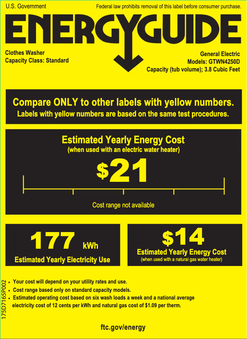 First page image of the manual for GTWN4250DWS