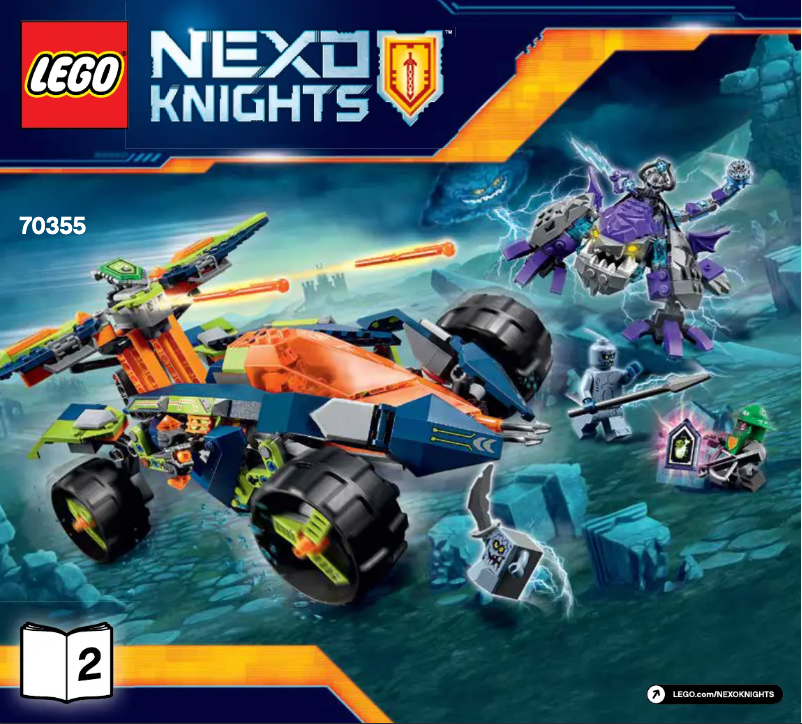 Page 1 de la notice Manuel utilisateur Lego Nexo Knights 70355