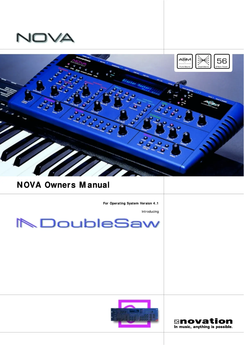 Page n°1 - Manuel utilisateur Novation Nova Laptop