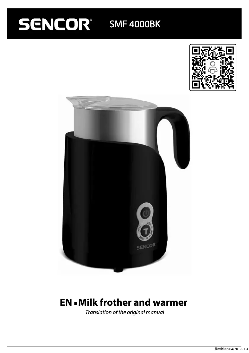 Page 1 de la notice Manuel utilisateur Sencor SMF 4000BK