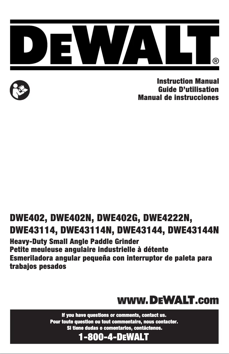 Image de la première page du manuel de l'appareil DWE43144N