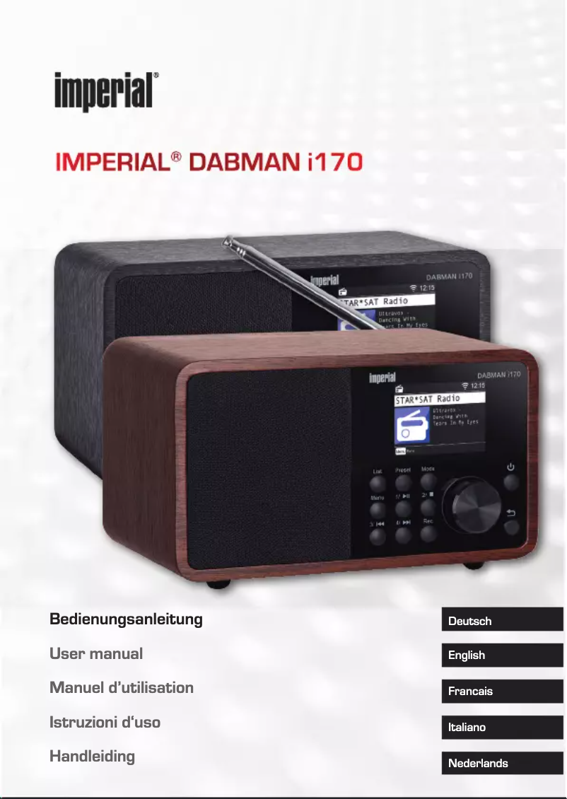 Image de la première page du manuel de l'appareil Dabman i170