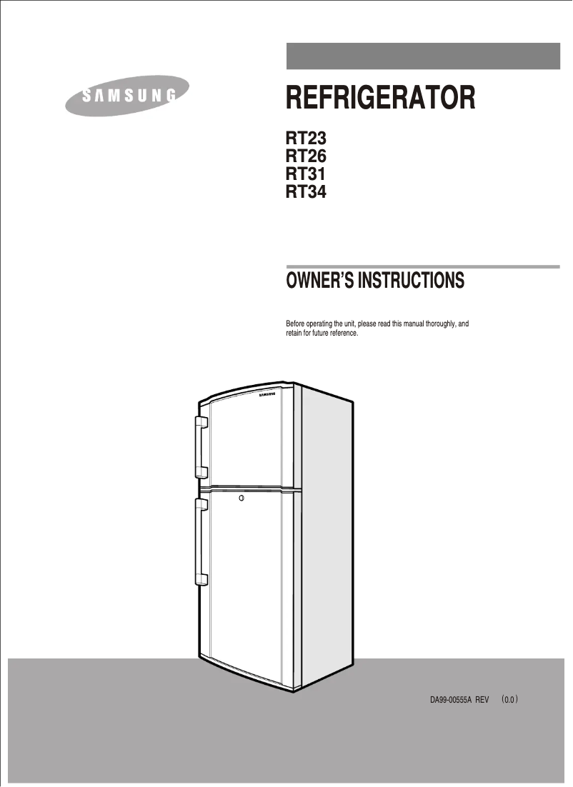 Página 1 del manual Manual de usuario Samsung RT31M