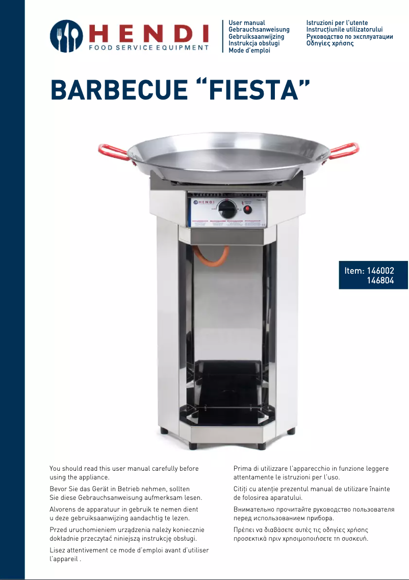 Página 1 del manual Manual de usuario Hendi 146804