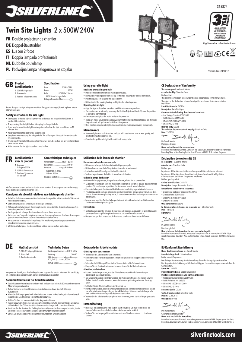 Imagen de la primera página del manual del dispositivo 365874