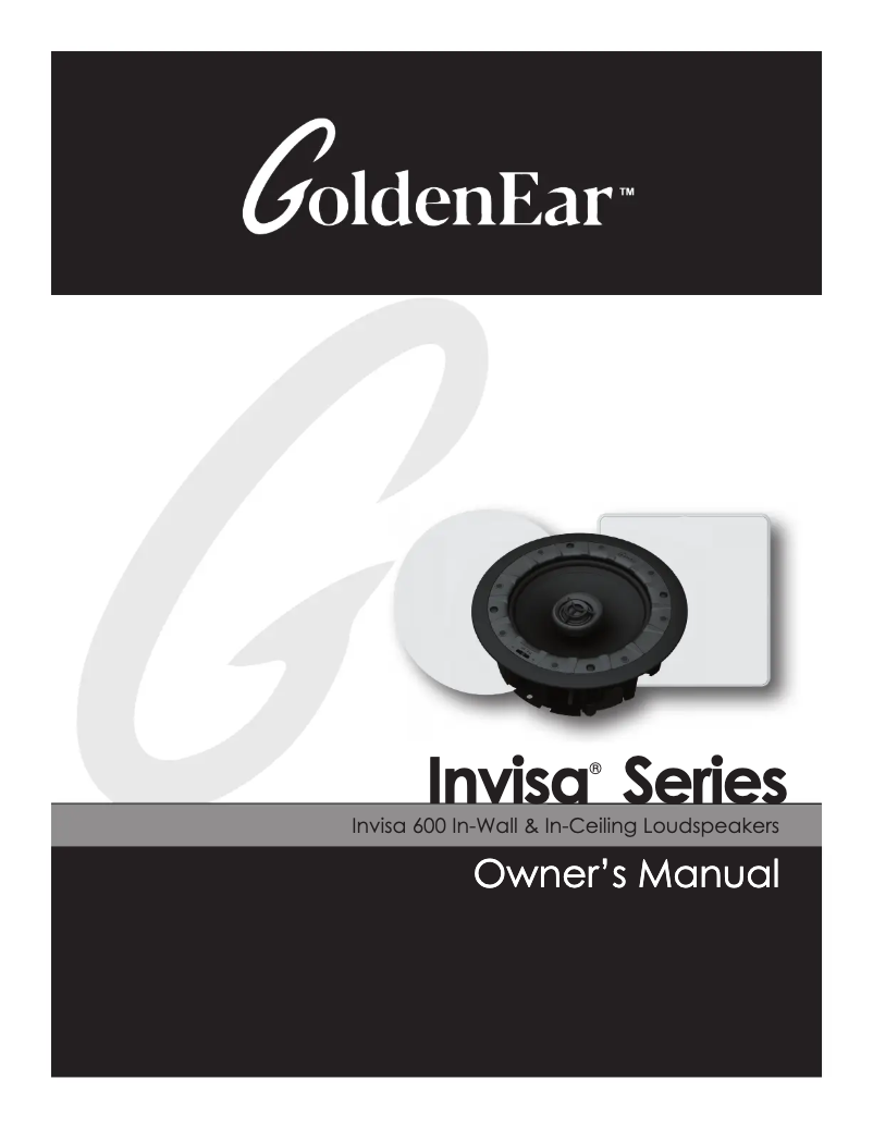 Image de la première page du manuel de l'appareil Invisa 600