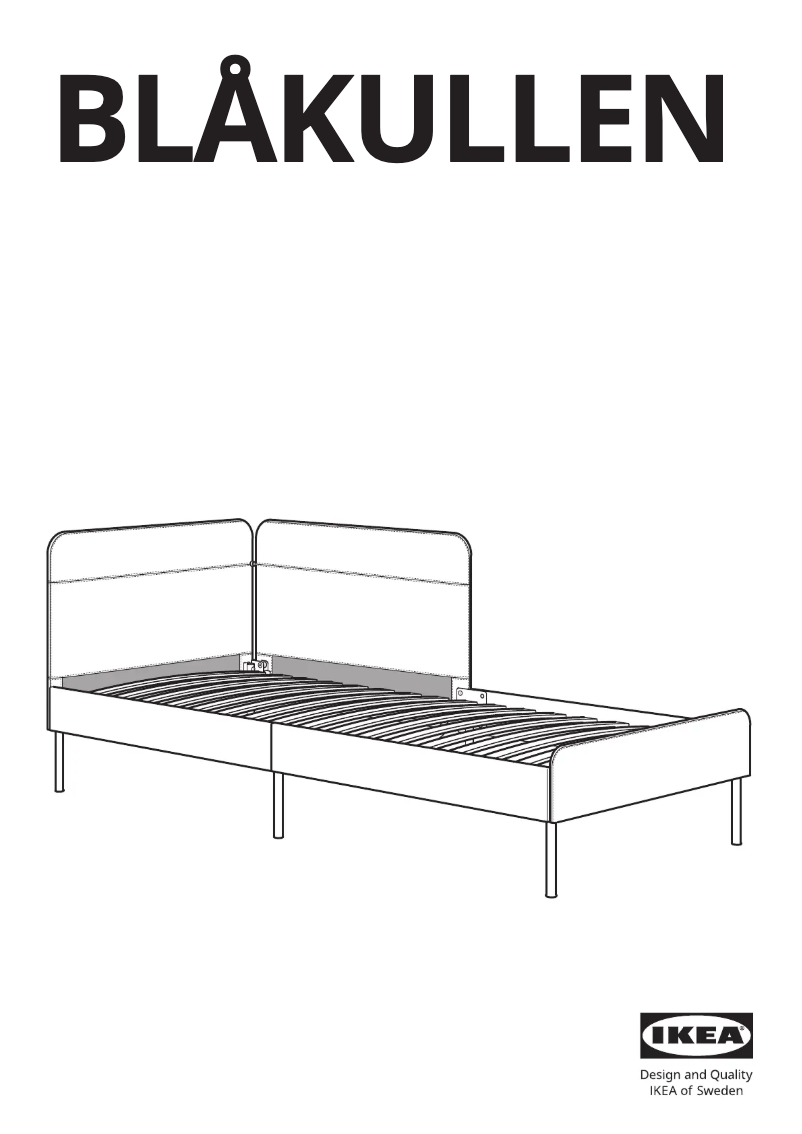 Page 1 de la notice Manuel utilisateur Ikea BLÅKULLEN 505.071.86