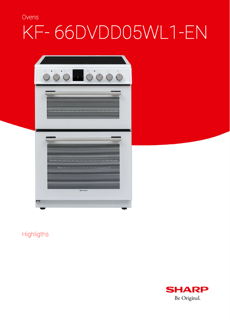 Page 1 de la notice Fiche technique Sharp KF- 66DVDD05WL1-EN