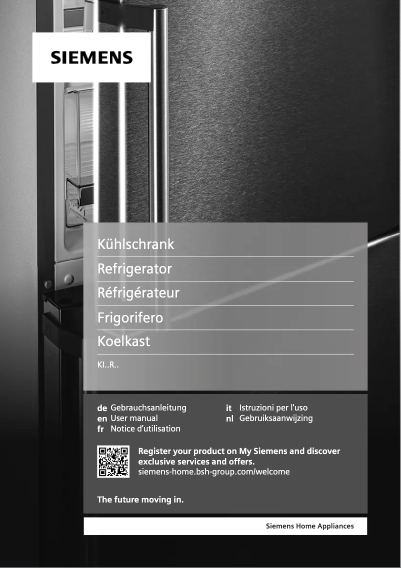 Page 1 de la notice Manuel utilisateur Siemens KI81RVSF0