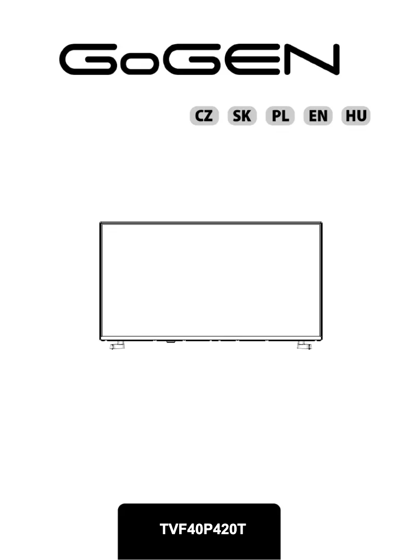 Image de la première page du manuel de l'appareil TVF 40P420T