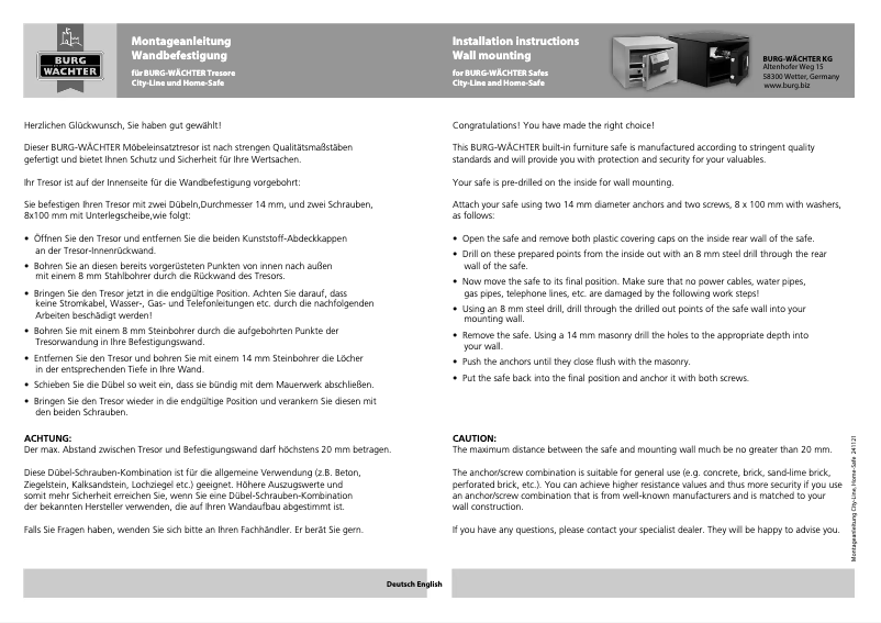 Imagen de la primera página del manual del dispositivo City-Line C 310 E