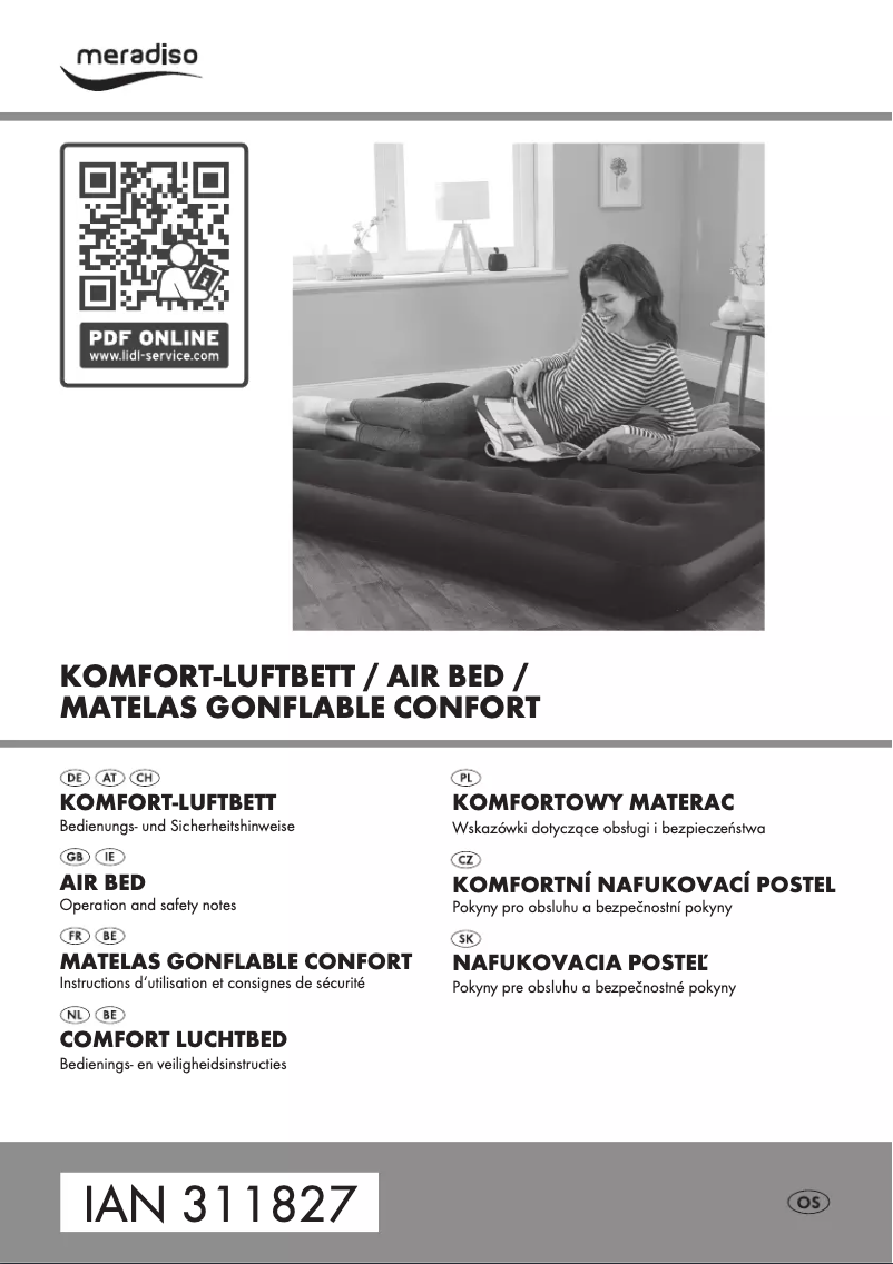 Page 1 de la notice Manuel utilisateur Meradiso IAN 311827