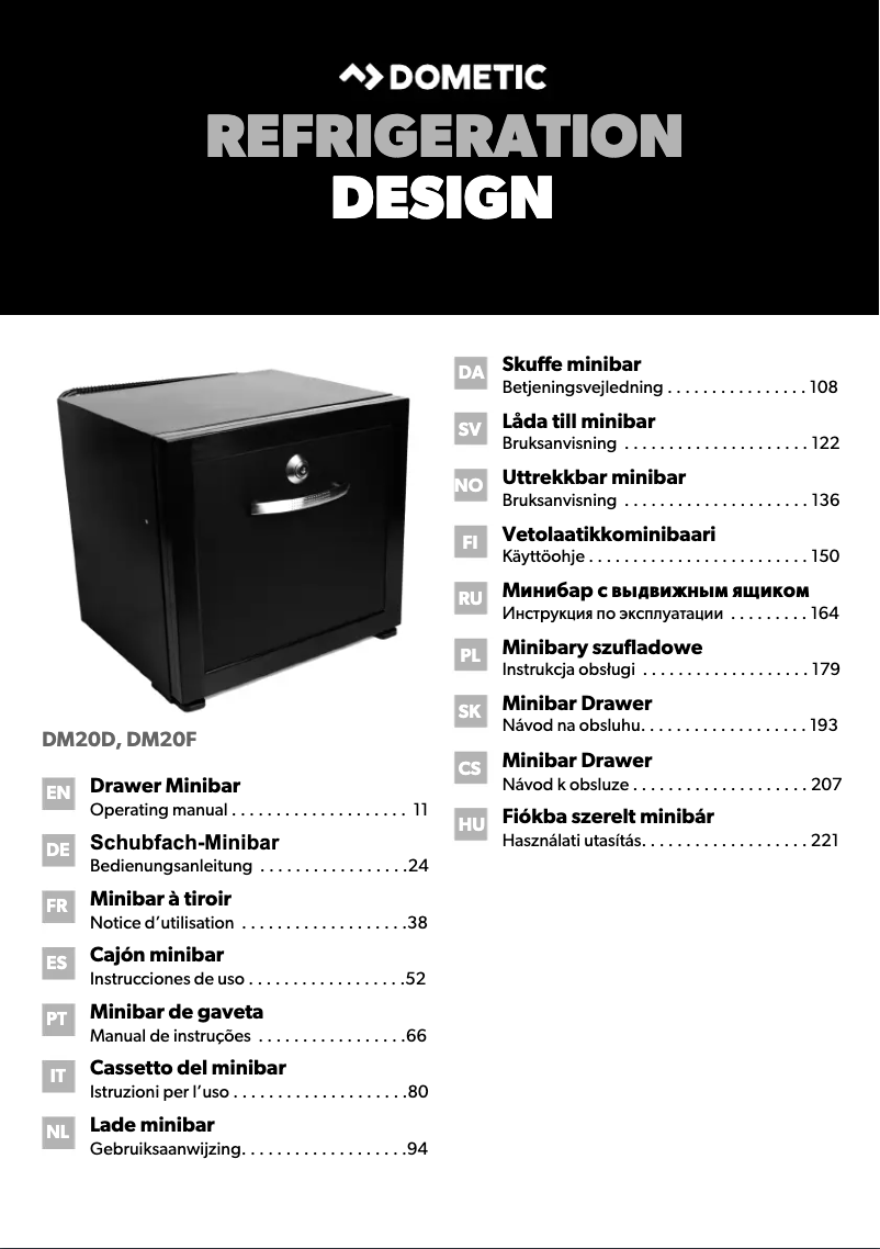 Página 1 del manual Manual de usuario Dometic DM20F